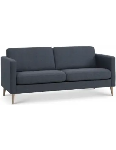 Askset 2-personers sofa i polyester B180 x D86 cm - Natur/Navy