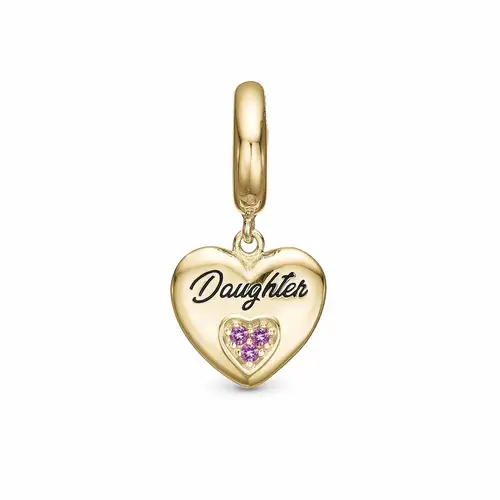 Christina Design London Jewelry & Watches - Daughter charm forgyldt sølv sterlingsølv