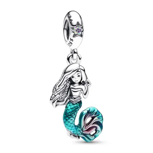 Pandora - Disney Little Mermaid dangle charm, Ariel Sølv sterlingsølv