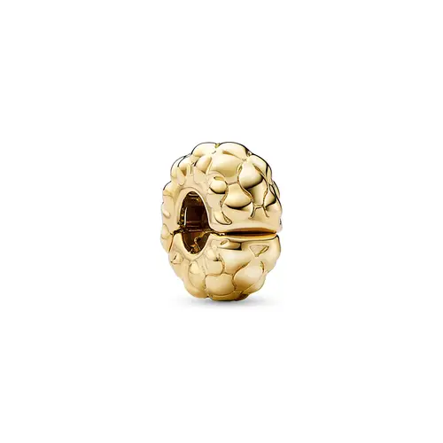 Pandora - Fixed med silicone clip charm Forgyldt metalblanding