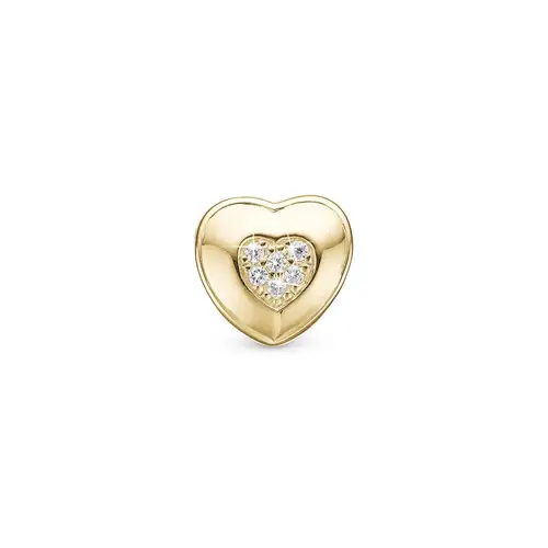 Christina Design London Jewelry & Watches - Let Love Shine charm, 4 mm Forgyldt sterlingsølv