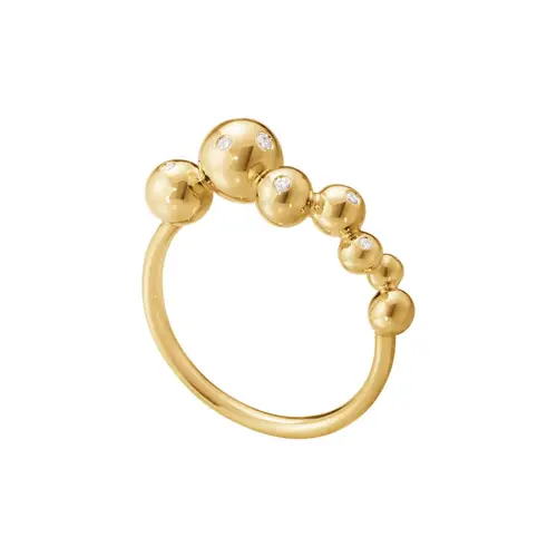 Georg Jensen - Moonlight Grapes ring m. 0,049ct. 20001635 Guld