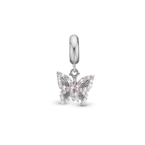 Christina Design London Jewelry & Watches - Sparkling Butterfly charm, 4 mm Sølv