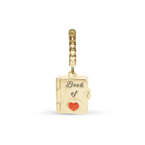 Christina Design London Jewelry & Watches - Book of Love You&Me Forever charm, 6 mm Forgyldt sølv