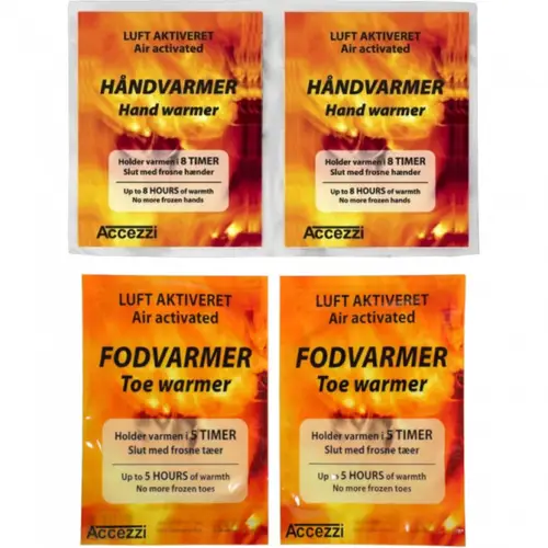 Accezzi håndvarmer, 5 par + Accezzi fodvarmer, 5 par