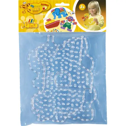 Hama Maxi Perleplader 8258 Bil og Sommerfugl Transparent 20x15cm - 2 s