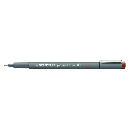 Staedtler Pigment Liner Tusch/Tus Brun 0,5mm - 1 stk