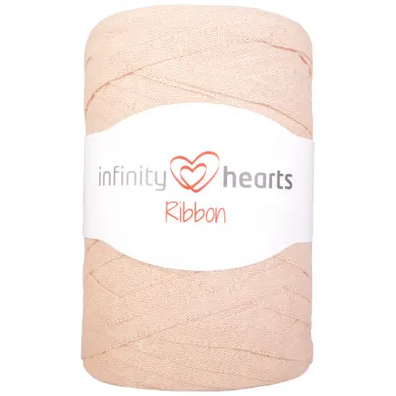 Infinity Hearts Ribbon Stofgarn 08 Beige