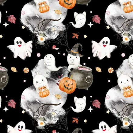 French Terry Stof 150cm 069 - Halloween print