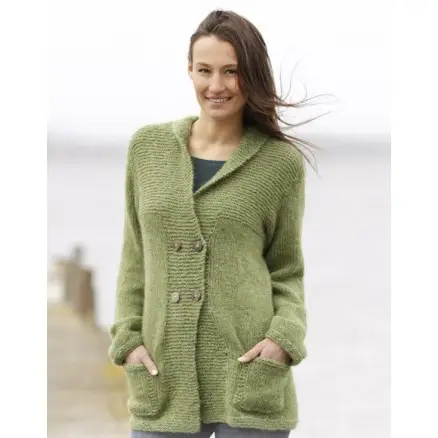 Autumn Forest Jacket by DROPS Design - Jakke Strikkeopskrift str. S -  - Small