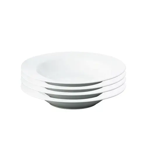 Aida - café - suppetallerken hvid  4 stk  22 cm