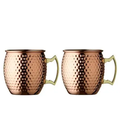 Lyngby Glas -  Moscow mule-krus 55 cl 2 stk. Kobber