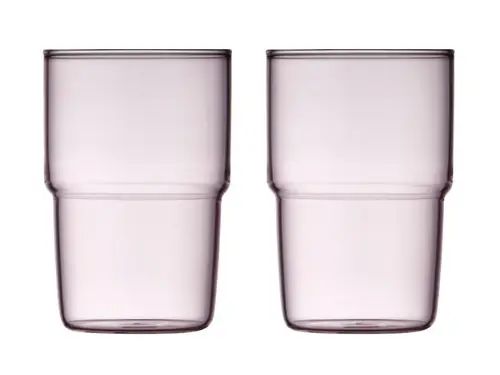 Lyngby Glas -  Torino Drikkeglas 40 cl 2 stk. Pink