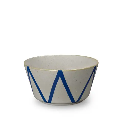 Lyngby Porcelæn - DAN-Ild Skål Ø21 cm zigzag porcelæn