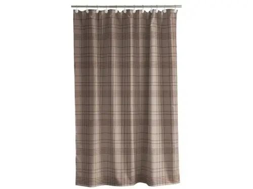 Södahl -  Tartan Badeforhæng 180 x 200 cm Taupe