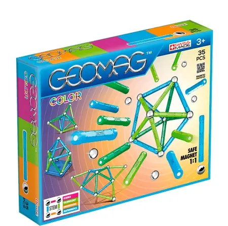 Geomag Byggesæt Color Blå & Grøn - 35 stk