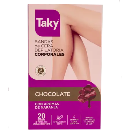 Taky Chocolate Body Wax Strips - 20 stk