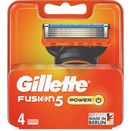 Gillette Fusion5 Power Barberblade 4 stk