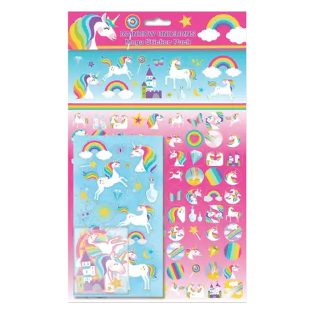 Rainbow Unicorns Mega Pack Klistermærker