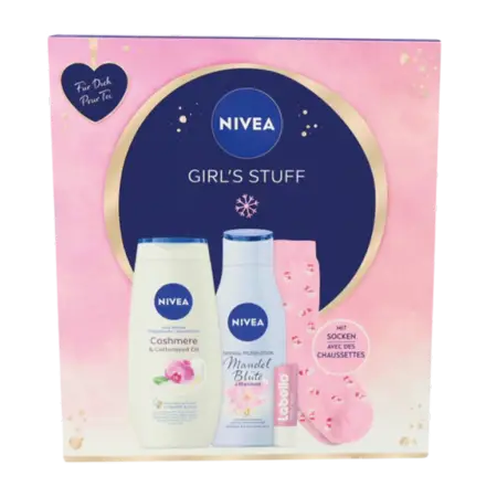 Nivea 'Girl Stuff' Plejesæt - 4 dele