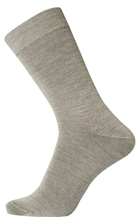 Egtved Twin Sock Uldstrømper Mørk Sand Str. 36-41