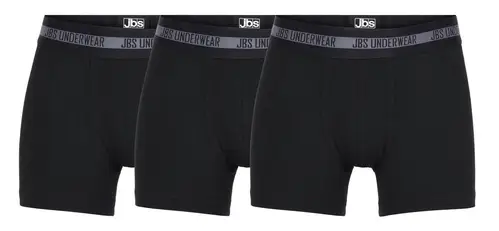 3-pak JBS bambus boxershorts til drenge, sort, str. 9-10 år