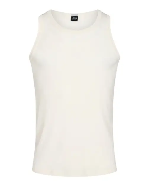 Tank-top i 100% merino uld til mænd, JBS, hvid, str. small