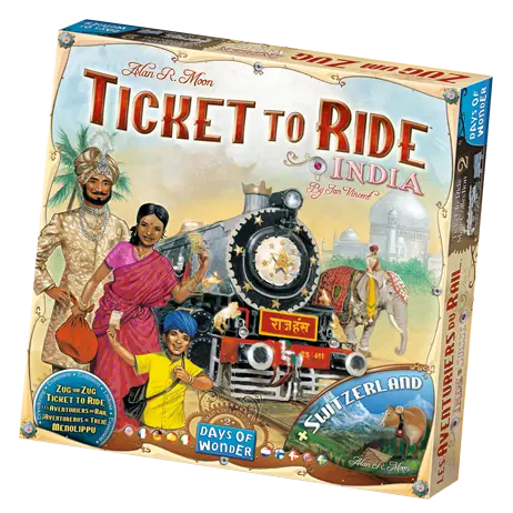 Ticket to Ride: India og Switzerland - Map Collection #2