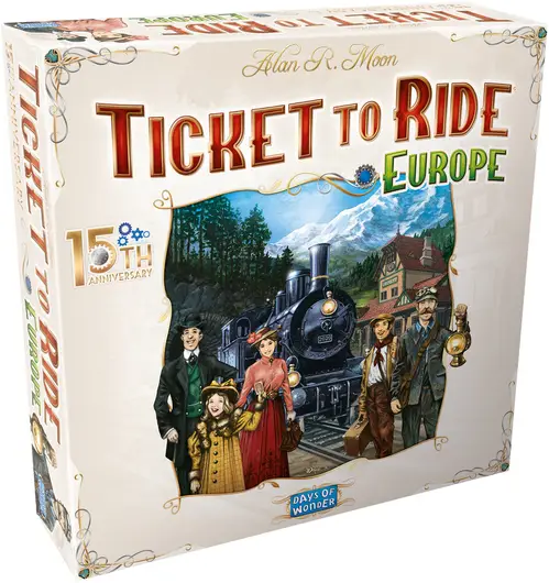 Ticket to Ride: Europe 15th anniversary edition - Engelsk