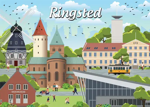 Danske byer: Ringsted, 1000 brikker