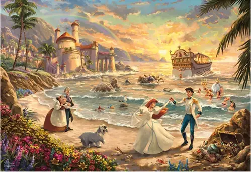 Thomas Kinkade - Little Mermaid Celebration of Love