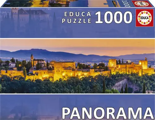 Spanien: Alhambra, Panorama - 1000 brikker