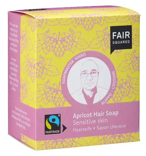 Fair Squared - Økologisk Abrikos Shampoobar Til Sensitive Hovedbund, 160 gram