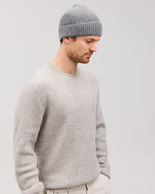 HELGI beanie cashmere hue grå