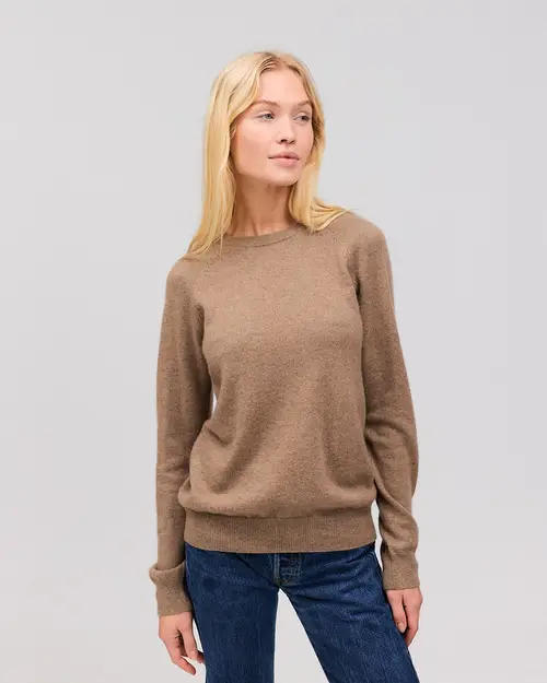 ASTRID cashmere crewneck brun