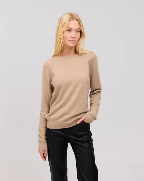 ASTRID cashmere crewneck Sand Melange