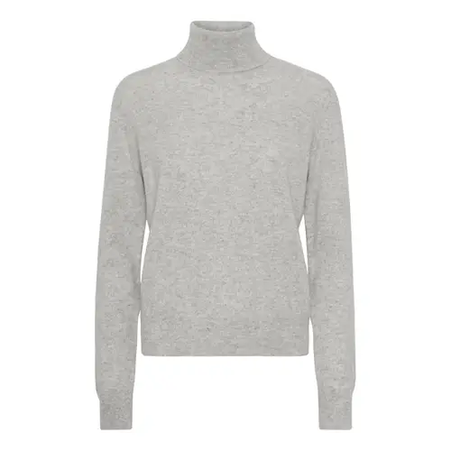 Cashmere high neck grå