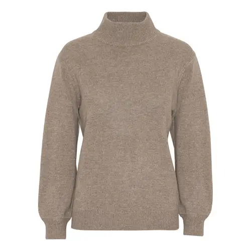 Leonora cashmere high neck Brown