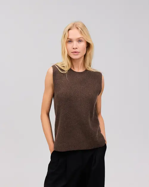 THORA cashmere vest buffalo