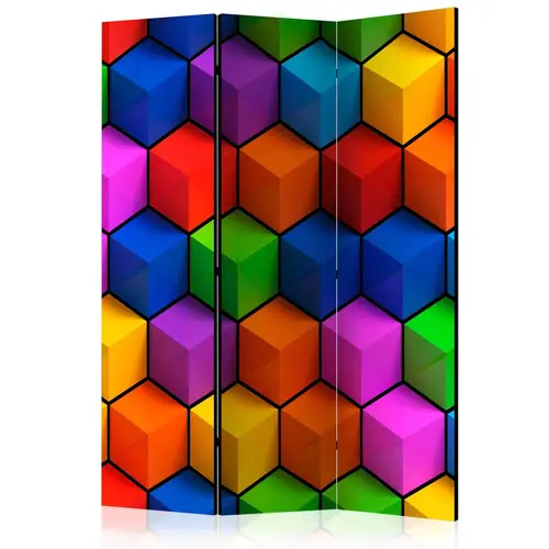 Skærmvæg Colorful Geometric Boxes