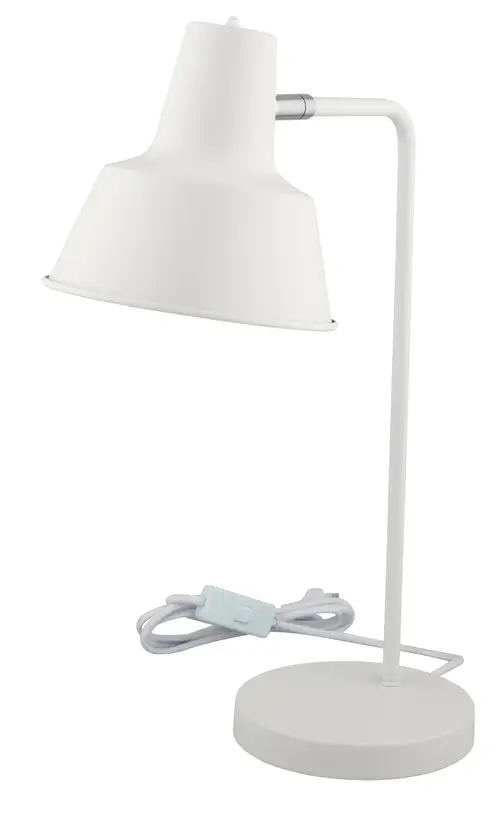 Plano Bordlampe, Mat Hvid