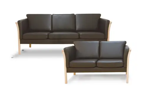 Oxford 2+3pers Sofa Sortboblbø