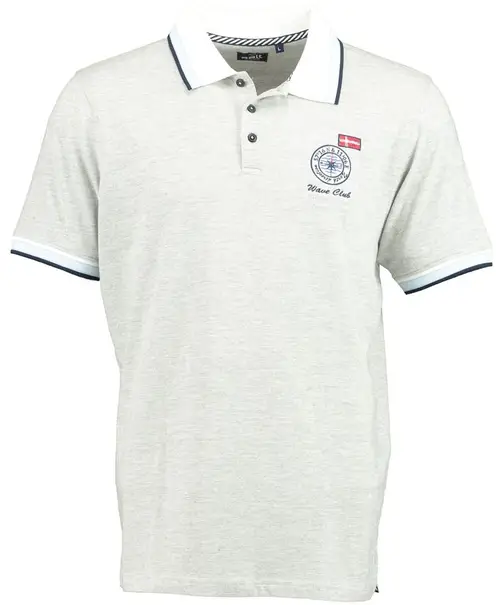 Mens slub yarn polo