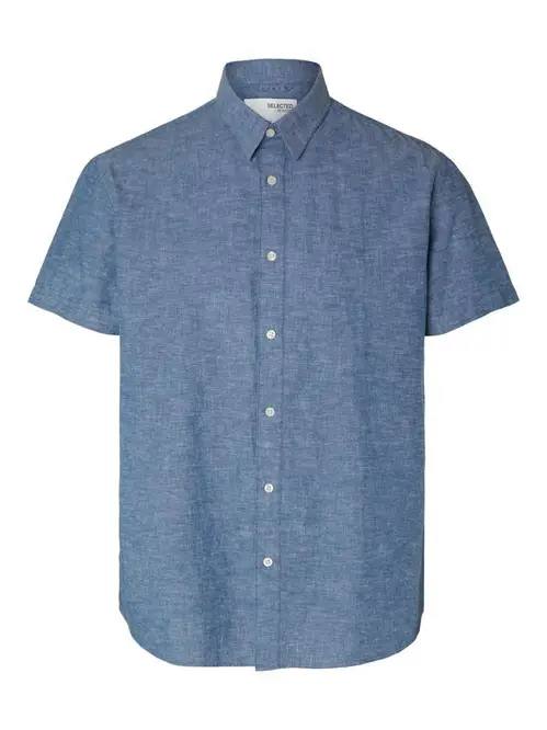 SLHREGNEW-LINEN SHIRT SS CLASS