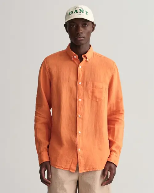 REG UT GMNT DYED LINEN SHIRT