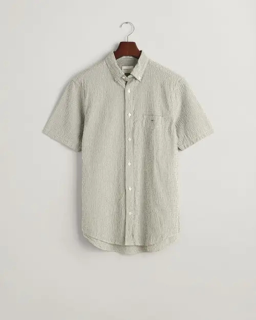 REG SEERSUCKER STRIPE SS SHIRT