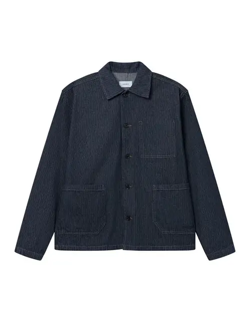 Hugh Denim Stripe Overshirt 2.0