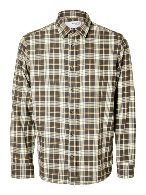 SLHREG-OWEN FLANNEL MIX CHECK SHIRT