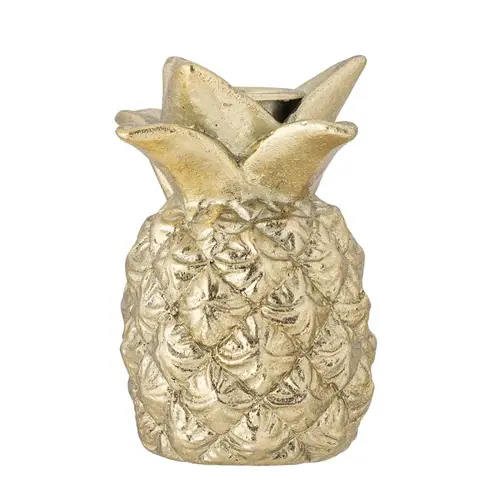 Lysestage guldfarvet ananas design "Aiea" - Bloomingville H: 10,5