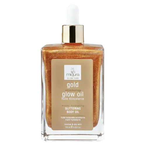 Miqura gold shimmering glow oil